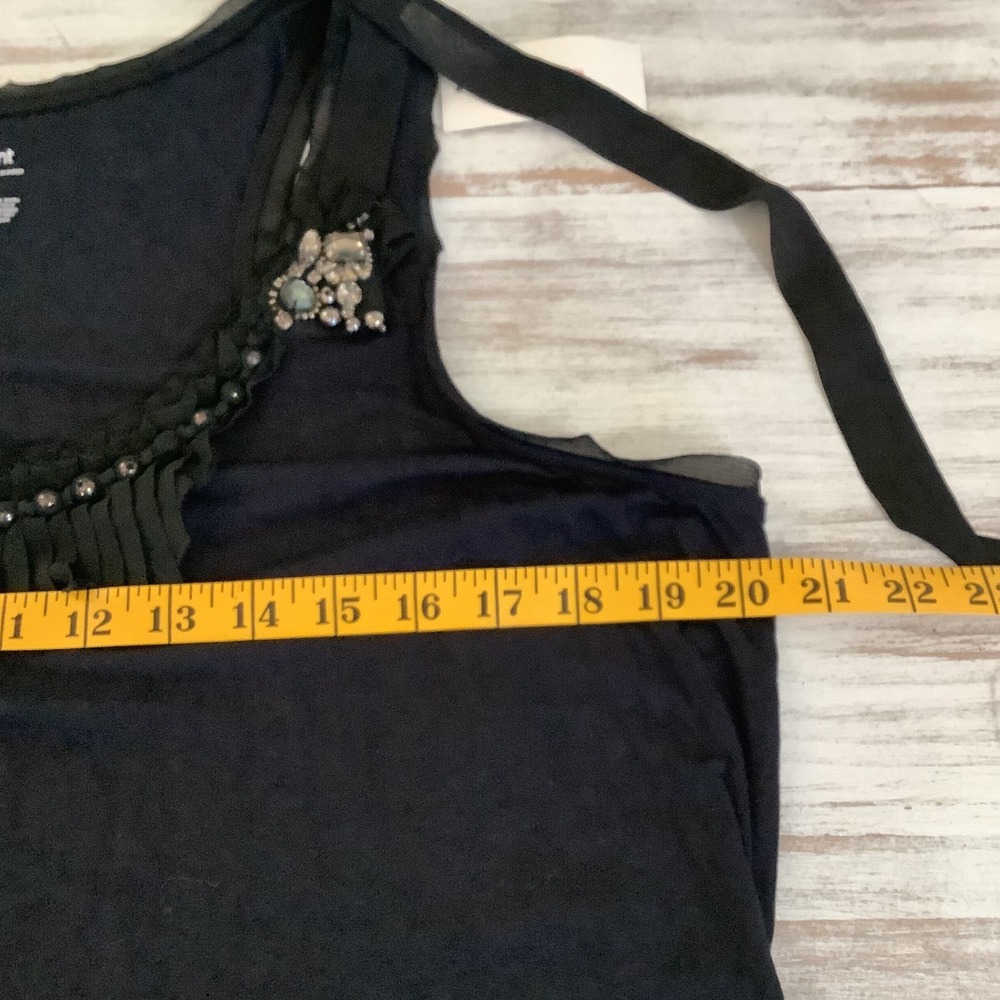 Lane Bryant Black Sleeveless Top w/ Embellished Neckline‎ sz 18/20 NWT - Picture 7 of 10